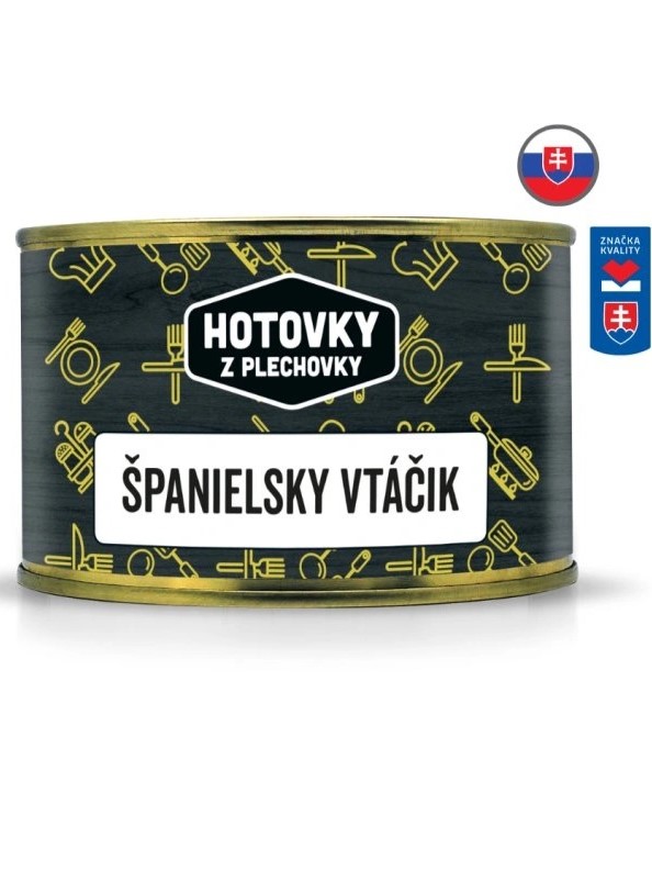 Hotovky z plechovky Španielsky vtáčik 400g | 12ks v kartóne