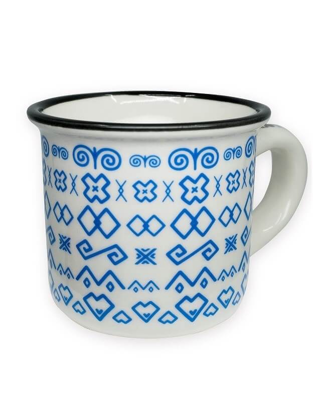 Hrnček Espresso Čičmany biely