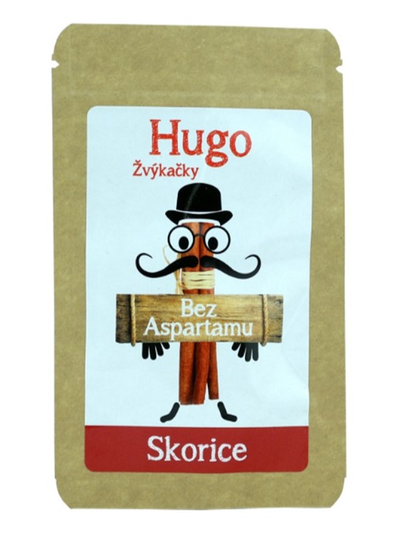 Hugo Žuvačky Škorica bez aspartamu 45g