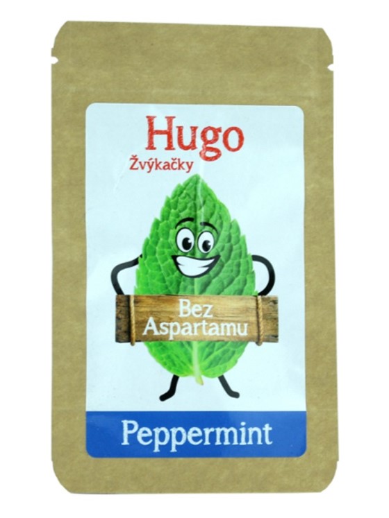 Hugo Žuvačky Peppermint bez aspartamu 45g