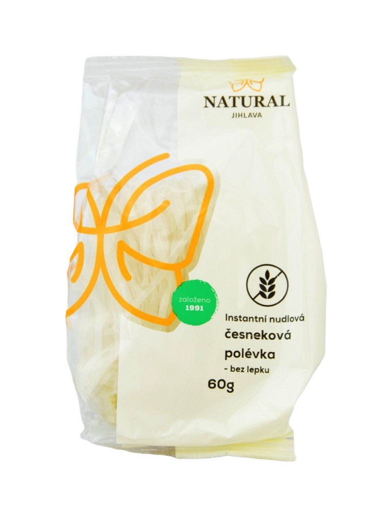 Natural Jihlava Instantná polievka cesnaková s ryžovými cestovinami 60g