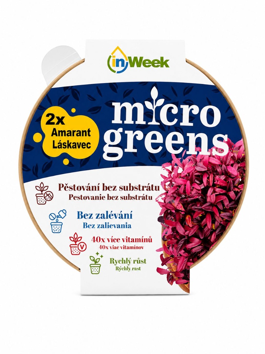 InWeek Microgreens amarant - sada na pestovanie