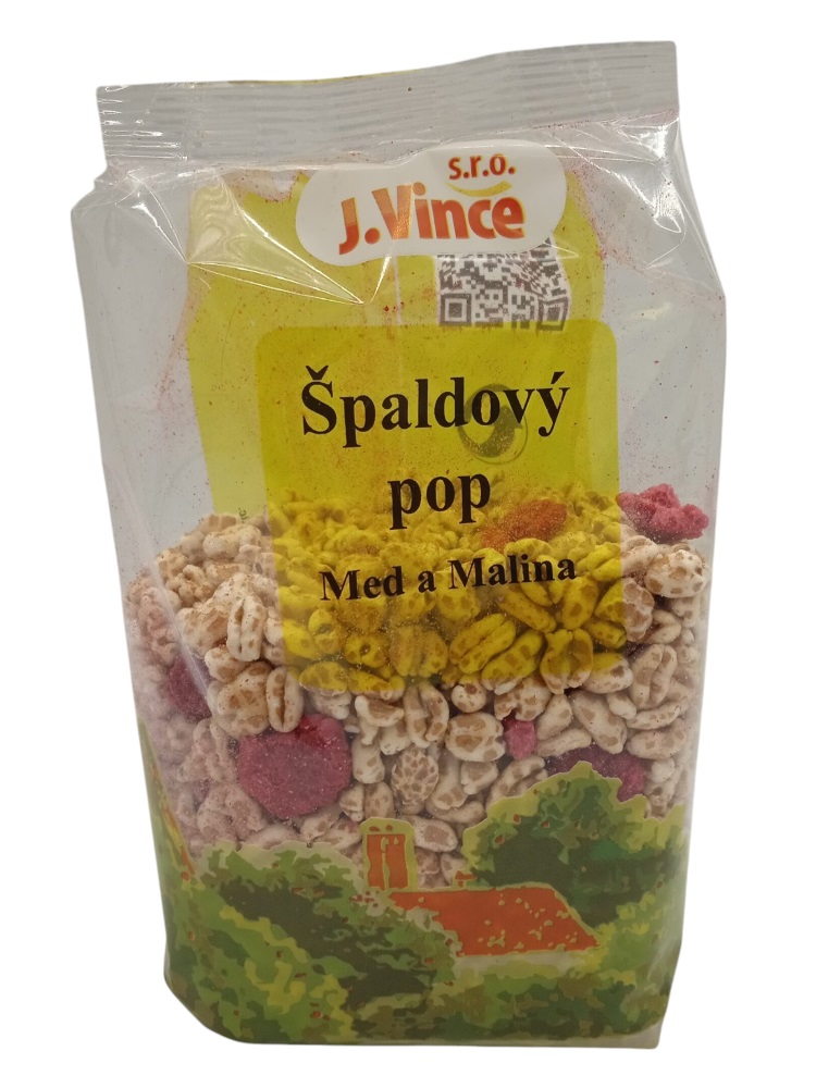J. Vince Špaldový pop Med a Jahoda 100g