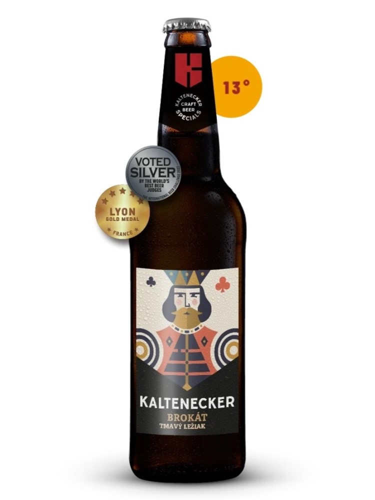 Kaltenecker Brokát Dark Lager 13° 0,33L