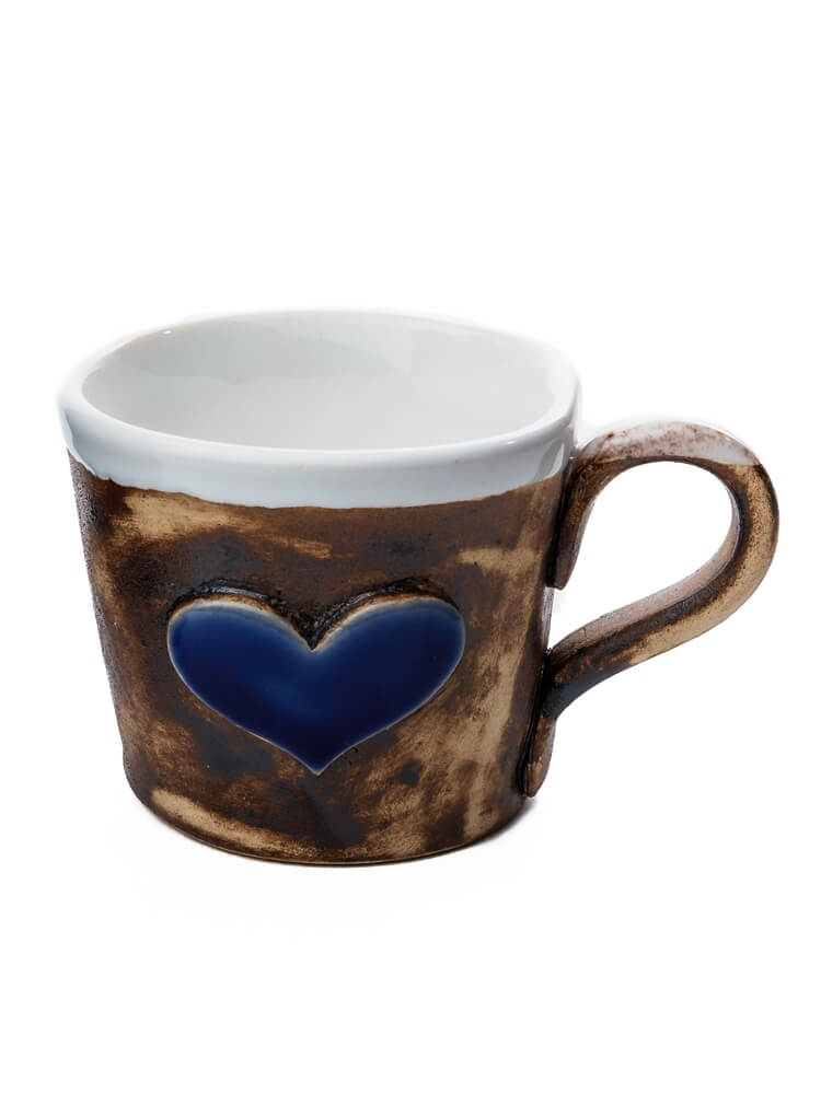 Keramická šálka Srdce modré 100ml