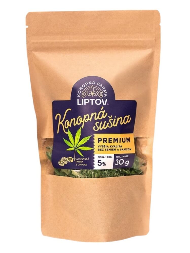 Konopná farma Liptov Konopná sušina PREMIUM CBG 5% 30g
