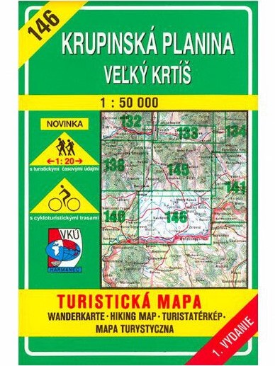 Krupinská planina 146 Turistická mapa 1:50 000