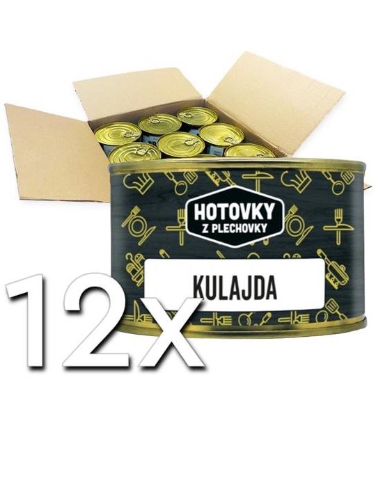 Hotovky z plechovky Kulajda 400ml | 12ks v kartóne