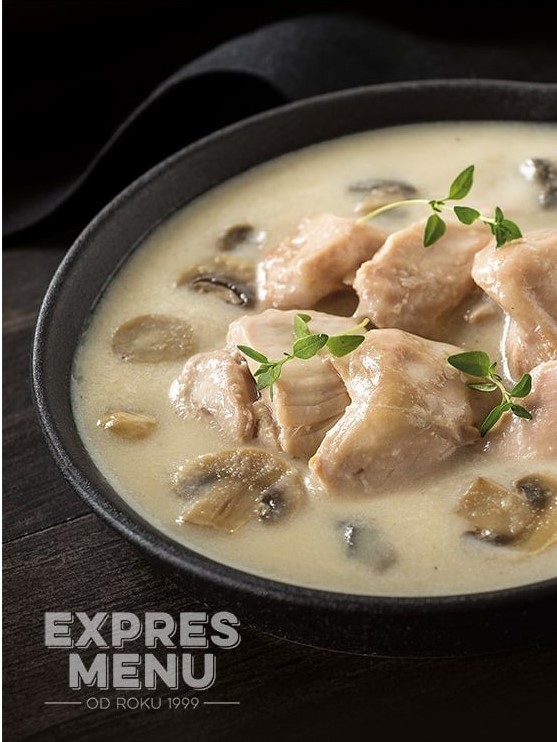Expres menu Kura na šampiňónoch 1 porcia 300g | 8ks v kartóne