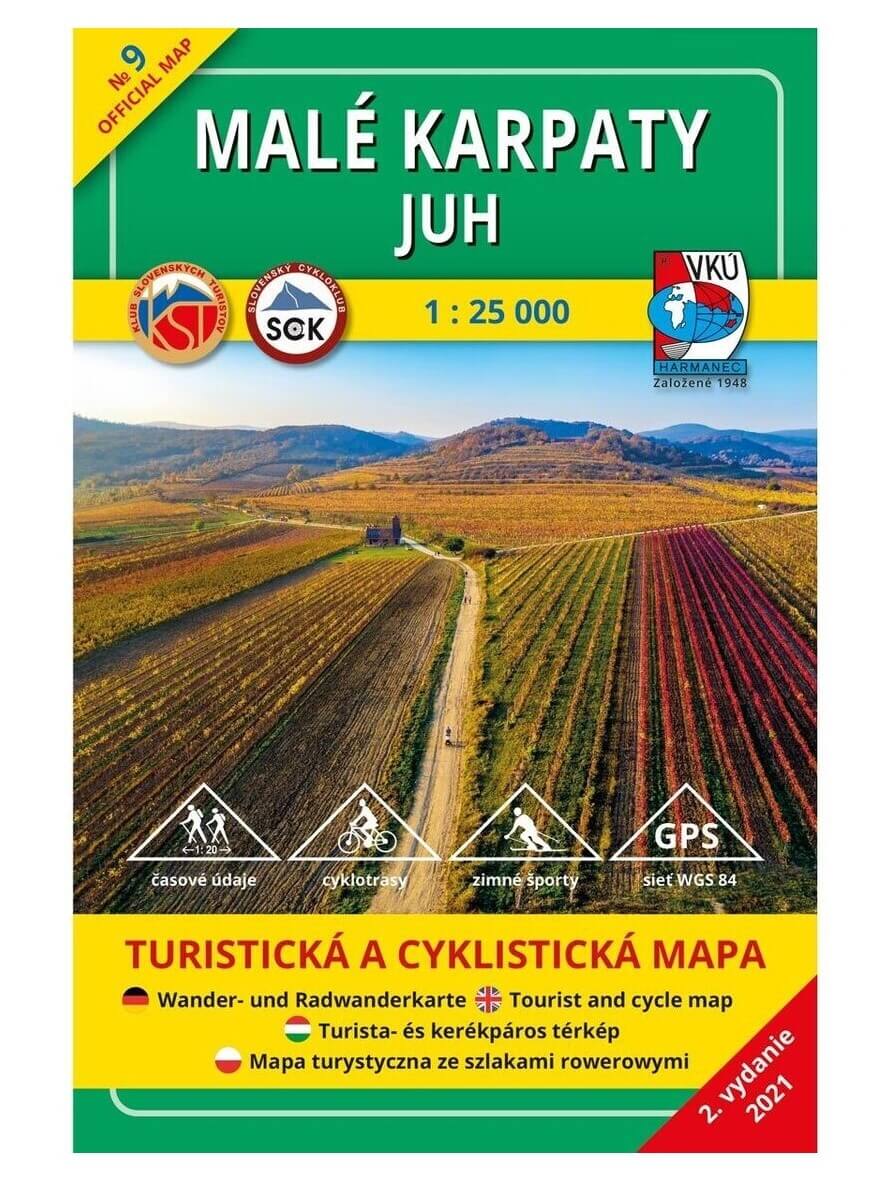 Malé Karpaty - juh 9 Turistická mapa 1:25 000