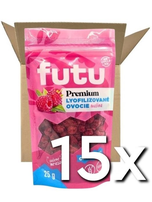Futu Premium lyofilizované Maliny 25g | 15ks v kartóne