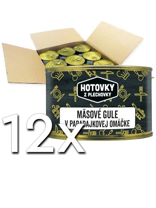 Hotovky z plechovky Mäsové guľky v rajčinovej omáčke 400g | 12ks v kartóne