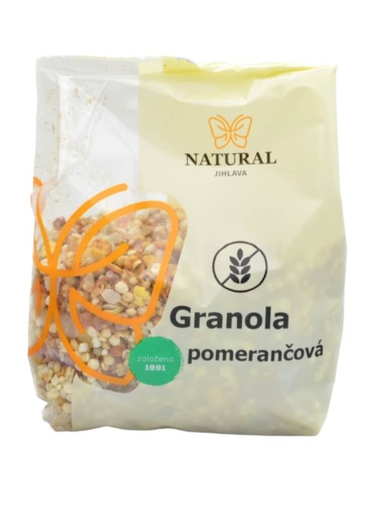 NATURAL JIHLAVA Granola pomarančová 200g