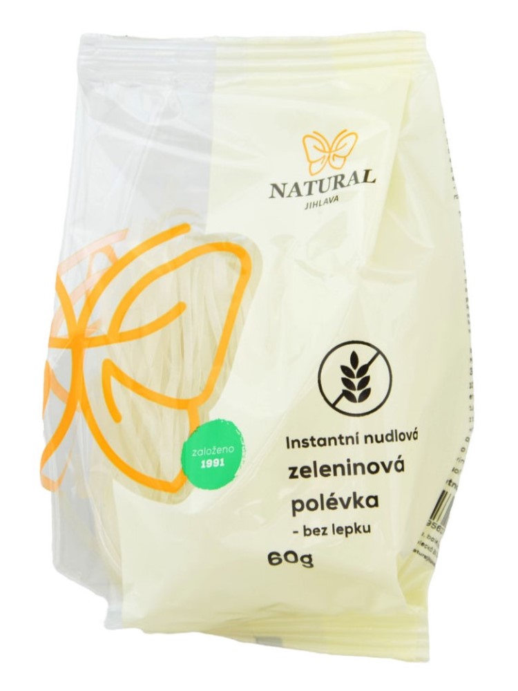 Natural Jihlava Instantná polievka zeleninová s ryžovými rezancami 60g