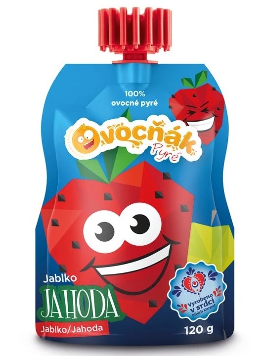 Ovocňák Ovocné pyré jahoda 120g
