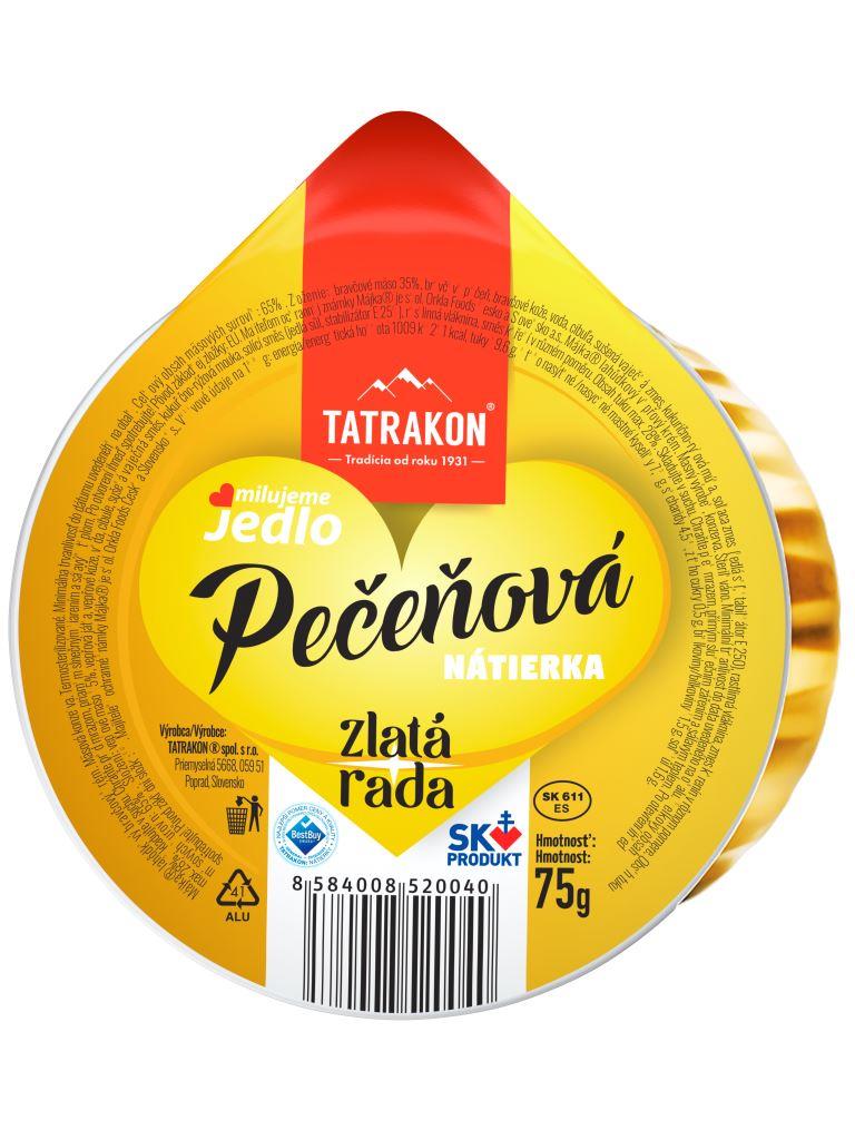Tatrakon Pečeňová nátierka Zlatá rada 75g