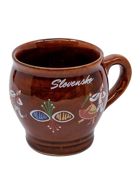 Keramický pohár - Pozdišovce tanečníci