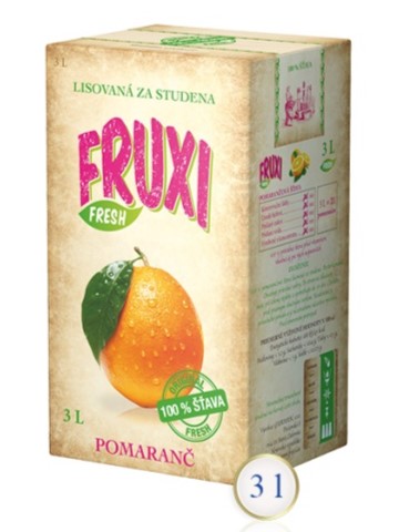 Fruxi pomaranč 100% šťava 3L