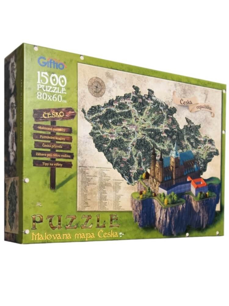 Puzzle maľované Česko 1500