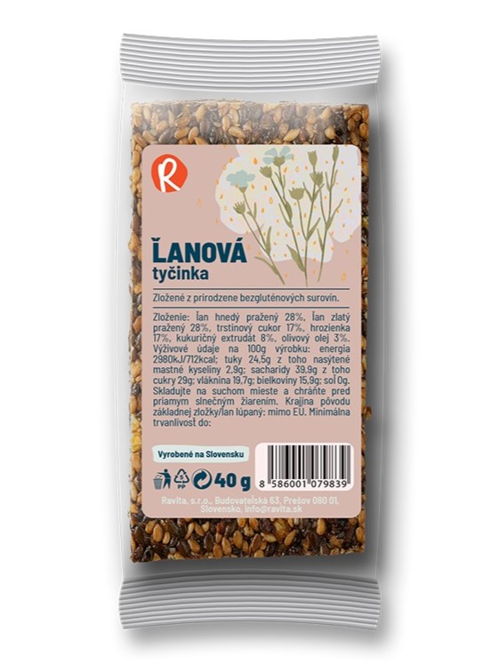 Ravita Ľanová tyčinka 40g