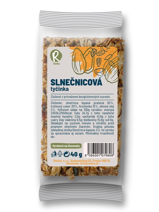 Ravita Slnečnicová tyčinka 40g
