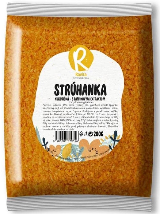 Ravita Kukuričná strúhanka s paprikovým extraktom 200g
