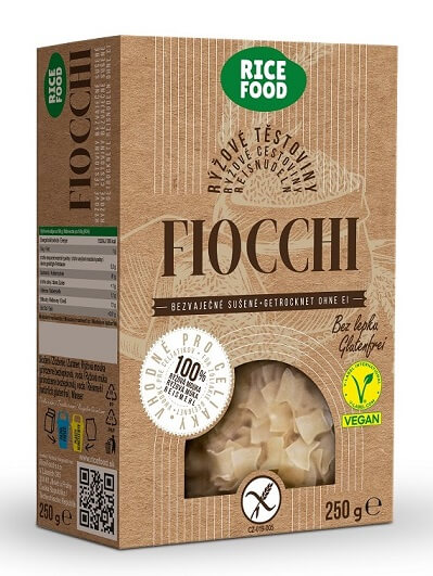 RiceFood Fiocchi fliačky ryžové cestoviny 250g