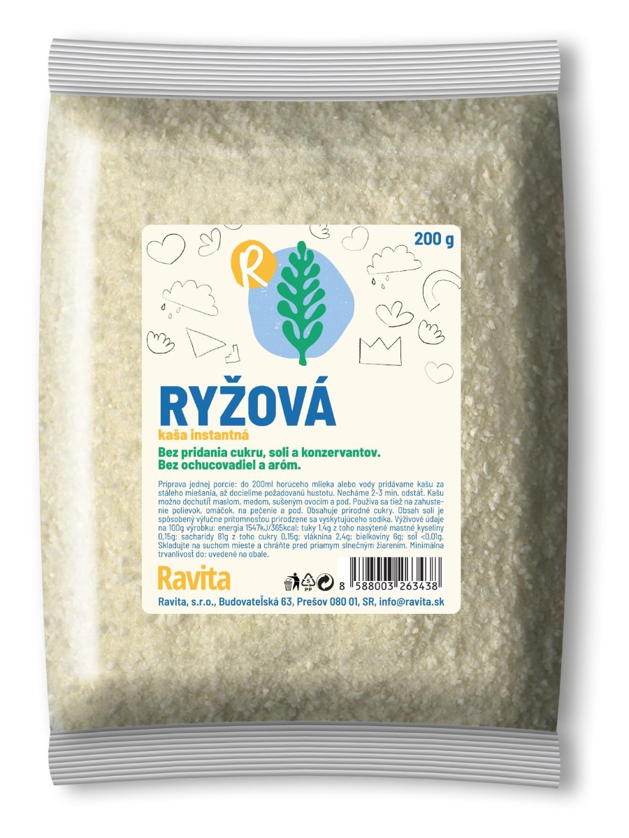 Ravita Instantná ryžová kaša 200g