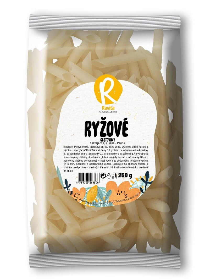 Ravita Penne ryžové cestoviny 250g