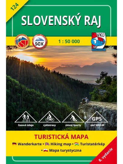 Slovenský raj 124 Turistická mapa 1:50 000