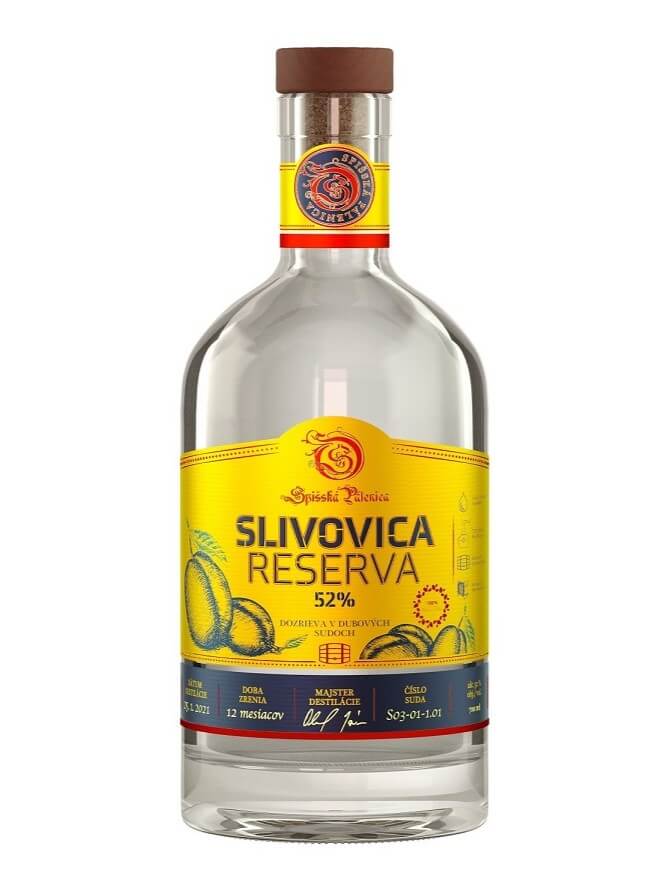 Spišská pálenica Slivovica Reserva 52% 0,7l