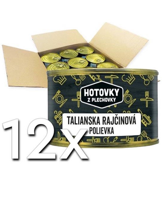 Hotovky z plechovky Talianska rajčinová polievka 400ml | 12ks v kartóne