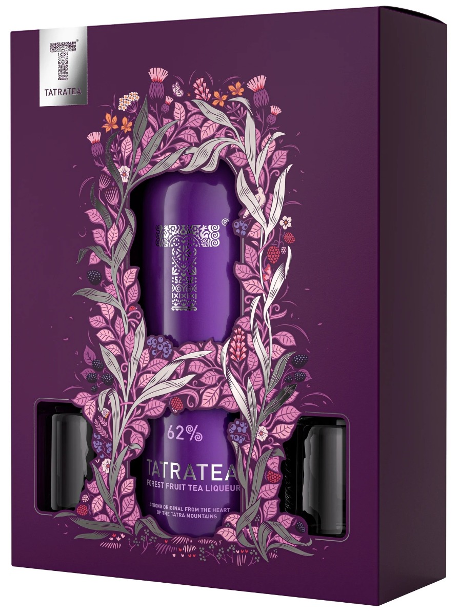 TATRATEA Forest Fruit 62% 0,7L + 2 poháriky