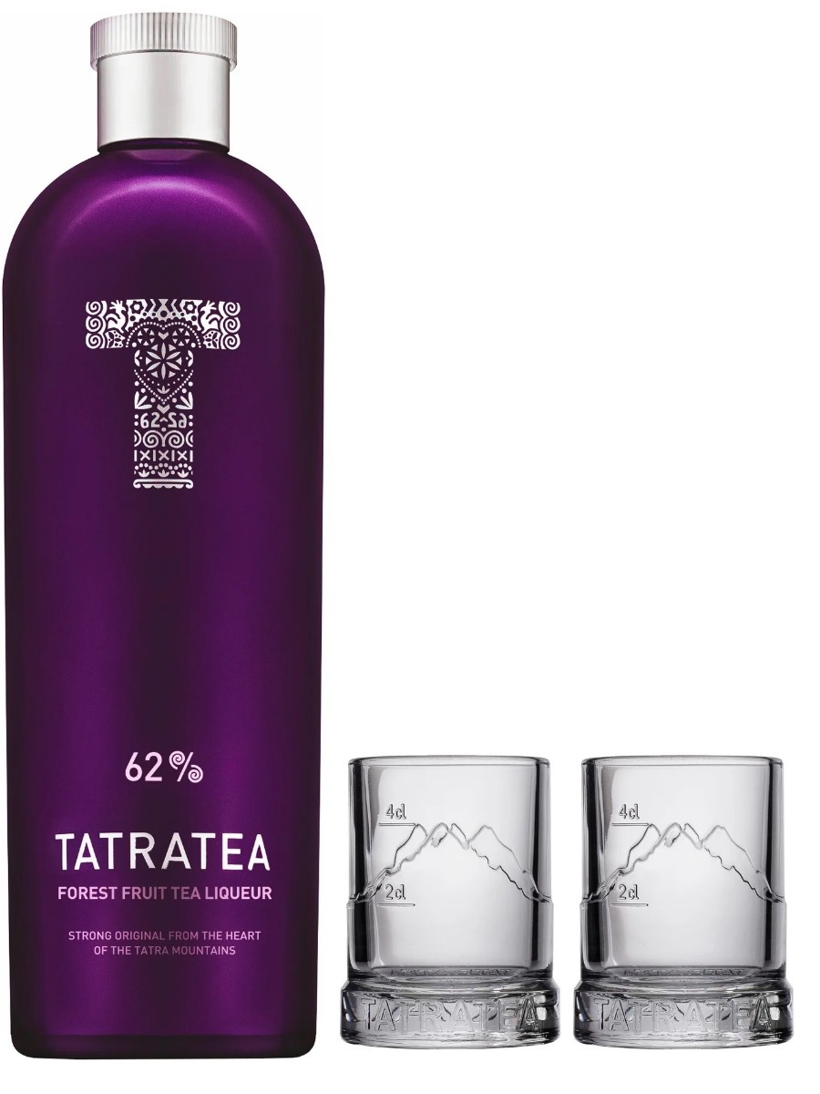 TATRATEA Forest Fruit 62% 0,7L + 2 poháriky
