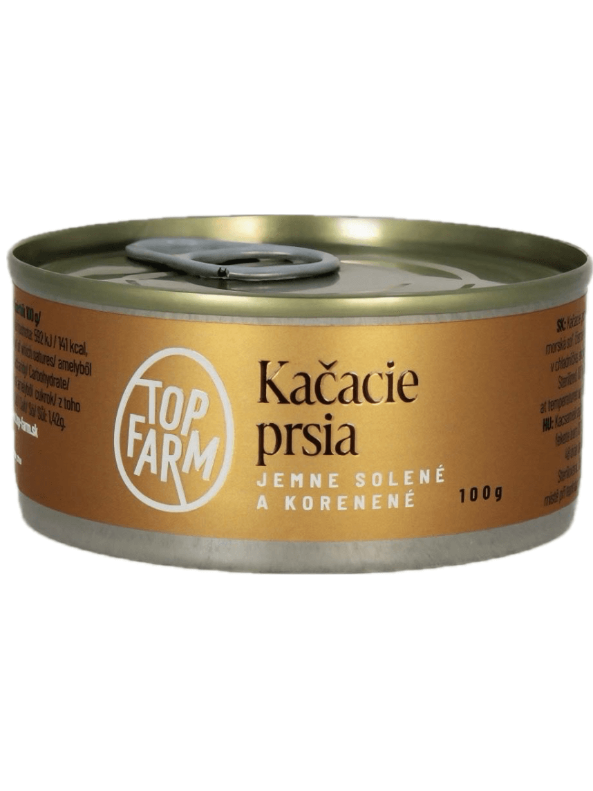 Top-farm Kačacie prsia jemne solené a korenené 100g