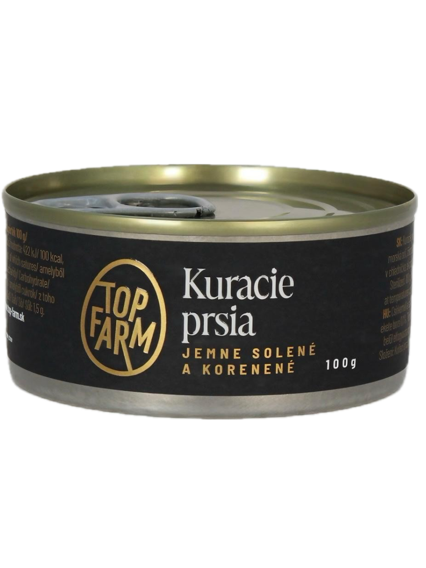 Top-farm Kuracie prsia jemne solené a korenené 100g