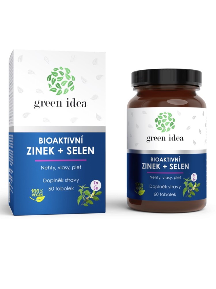 Topvet Green Idea Bioaktívny Zinok + Selén kapsule 60ks