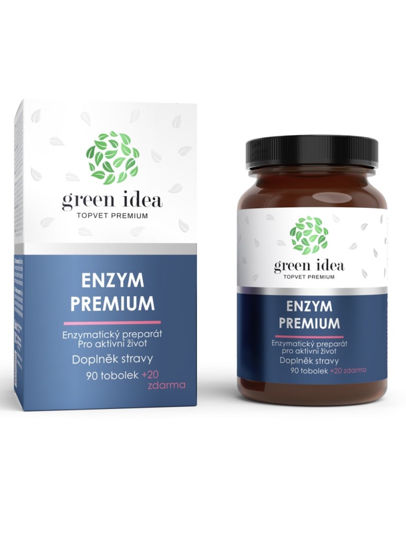 Topvet Green Idea Enzým Prémium 90+20 kapsúl ZDARMA