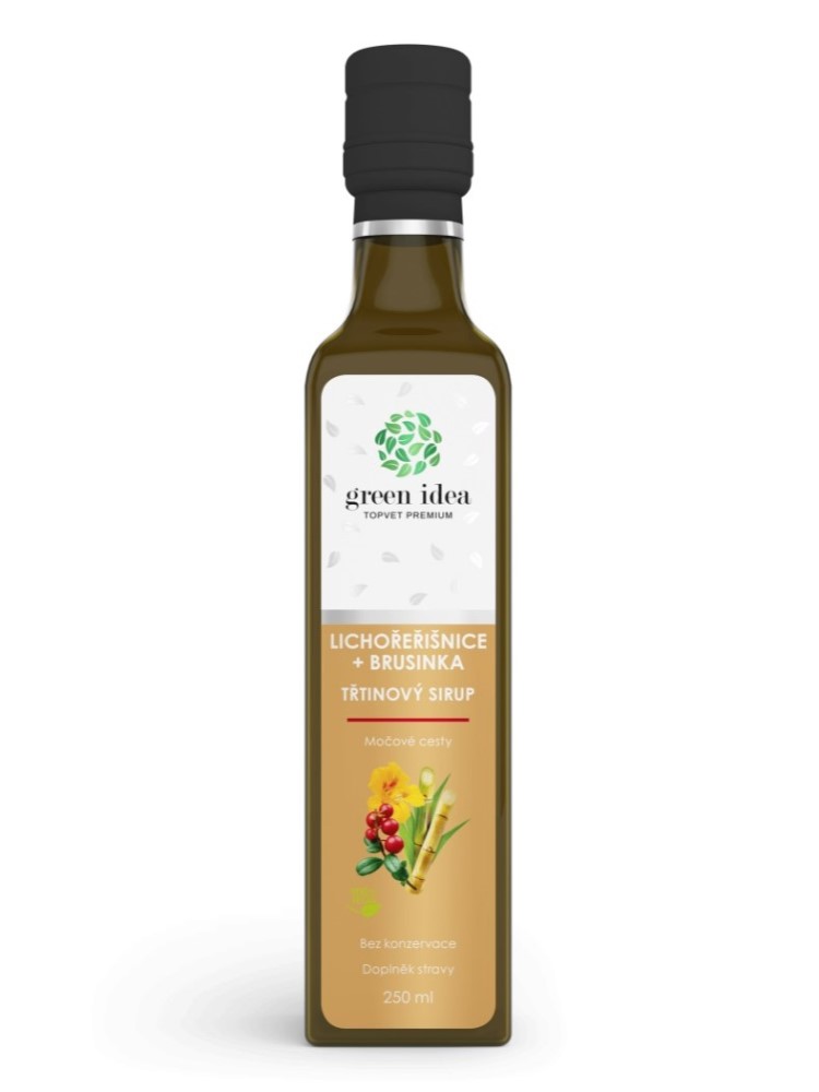 Topvet Green Idea Kapucínka + Brusnica trstinový sirup 250ml