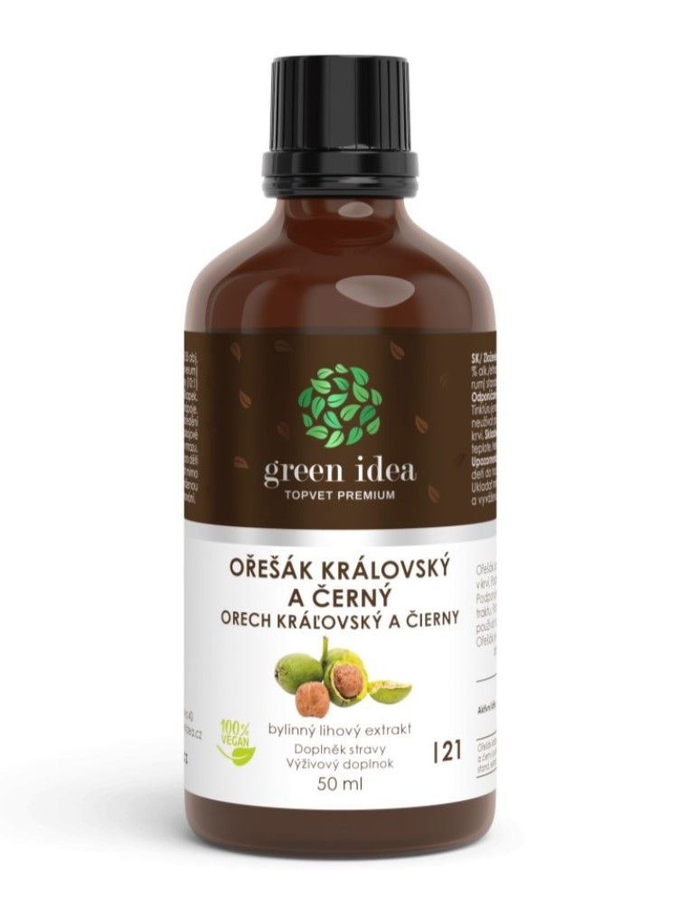 Topvet Green Idea Orech kráľovský a čierny tinktúra 50ml
