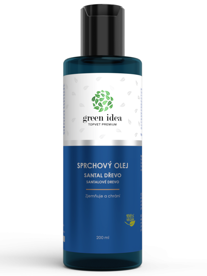 Topvet Green Idea Santalové drevo sprchový olej 200ml