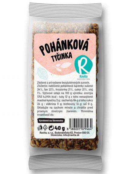 Ravita Pohánková tyčinka 40g