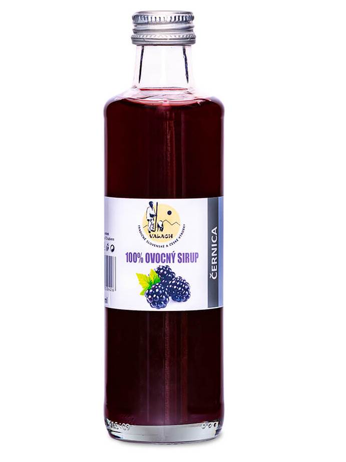 Valach 100% ovocný sirup s ČERNICOU 250ml