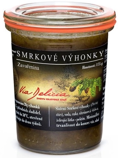 Via Delicia Smrekový džem so zázvorom, citrónom a medom 175g