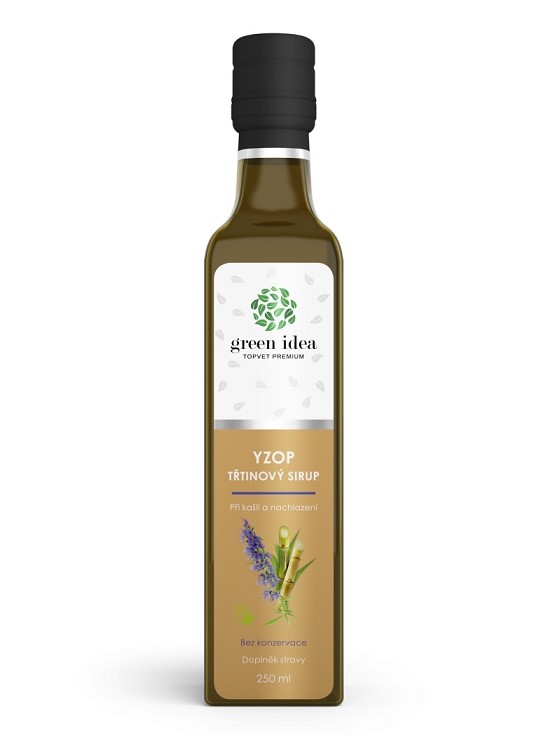 Topvet Green Idea Yzop trstinový sirup 250ml
