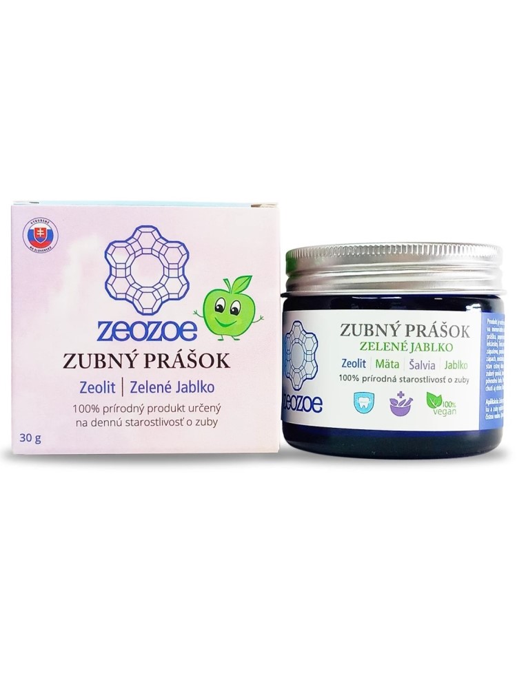 ZeoZoe Zubný prášok Zelené jablko 30g