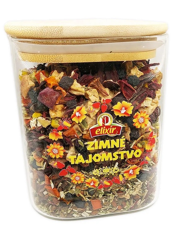 Agrokarpaty Zimné tajomstvo sypaný čaj v sklenenej dóze 1l