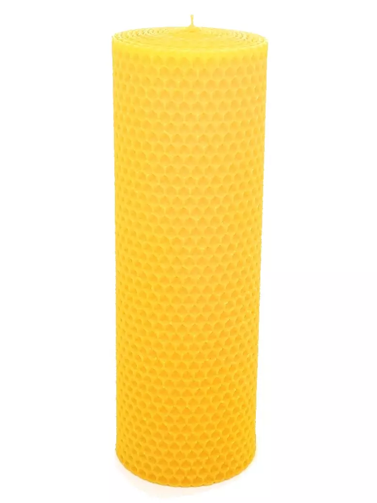 Sviečka včelí vosk žltá 205mm/70mm