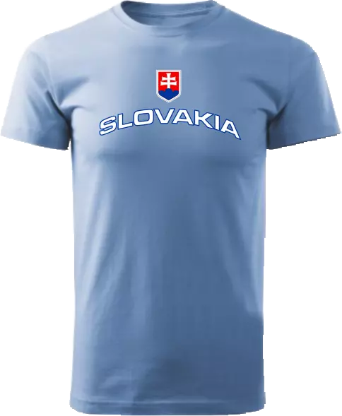 Tričko Slovakia Unisex Svetlomodrá