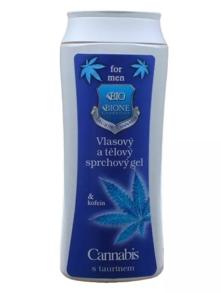 Bione Cosmetics - Pánsky vlasový a telový sprchový gél Cannabis 200ml
